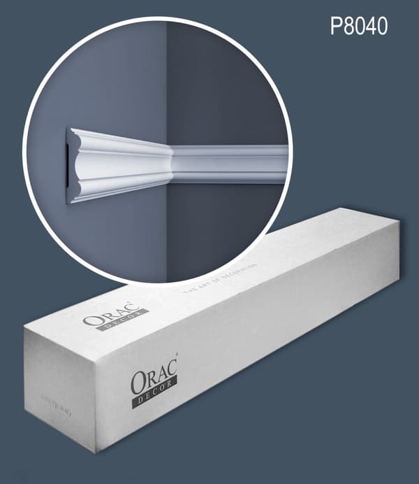 Peitelistat Orac Decor LUXXUS P8040-box 1 laatikko kanssa 10 listat 20 m