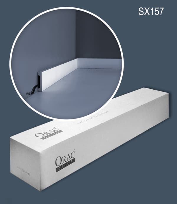 Jalkalistat Orac Decor AXXENT SX157-box 1 laatikko kanssa 39 listat 78 m