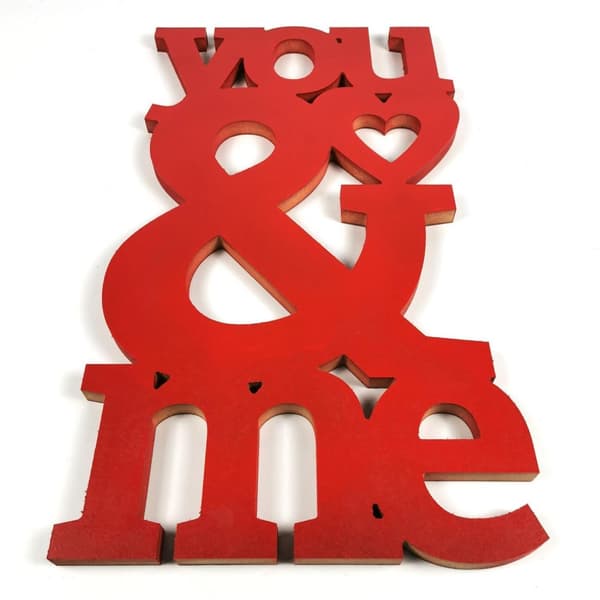 You & Me valentines day love home decoration 53cm