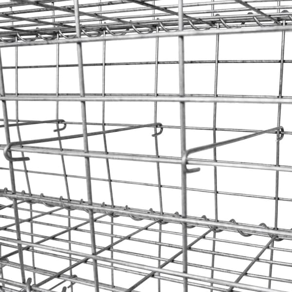 3 stk Gabioner | Gabionkorgar 50 cm (H) x 100 cm (B) x 30 cm (D) Gabion
