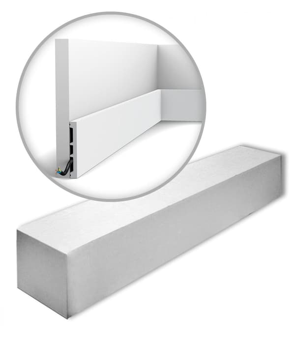 Dørrammer Orac Decor AXXENT DX163-2300-RAL9003-box 1 kasse 18 dekorativ lister 41,4 m