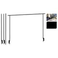 Miniatyrbillede 2 af 6: ProGarden dekorationsstang til bord med bordklemme metal sort