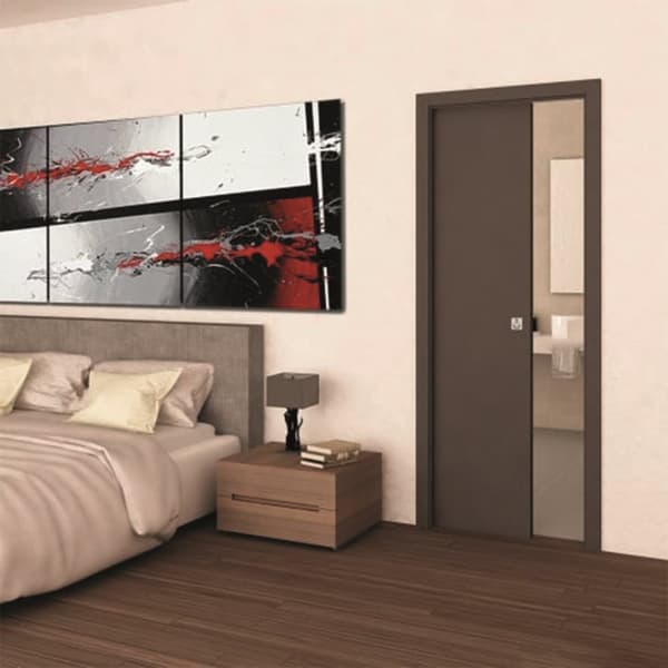 45 cm x 203 cm Dörrkarm Ram för Inbyggd Skjutdörr Skjutdörrsats Inbyggnadskarm Löpskena Gömd Dörr 450 mm x 2030 mm 90 kg Viktkapacitet Fickdörr