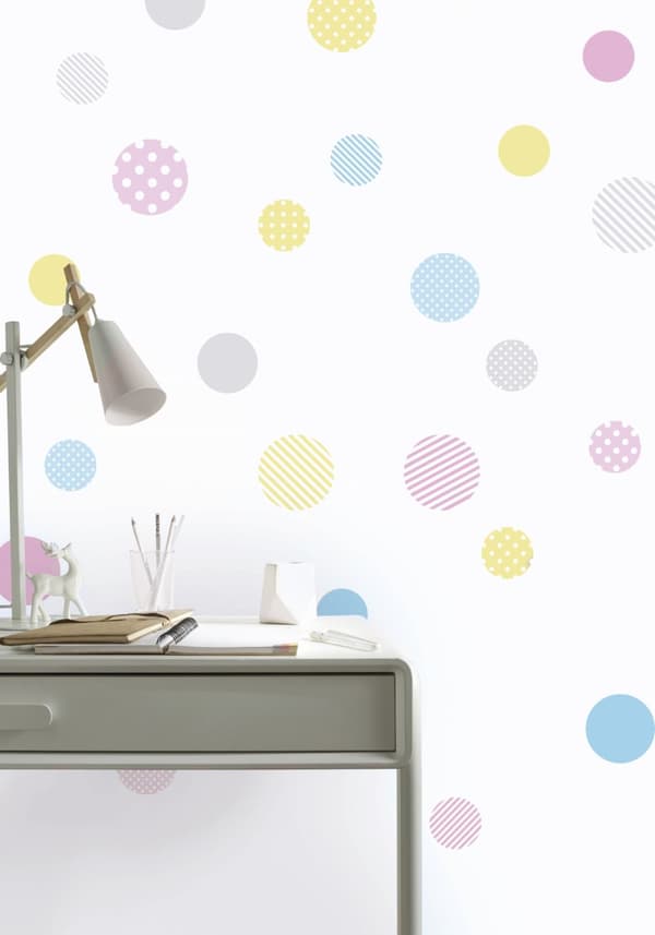Art for the Home - Wallstickers - Prikker - Pastel - 2 x 25x70 cm
