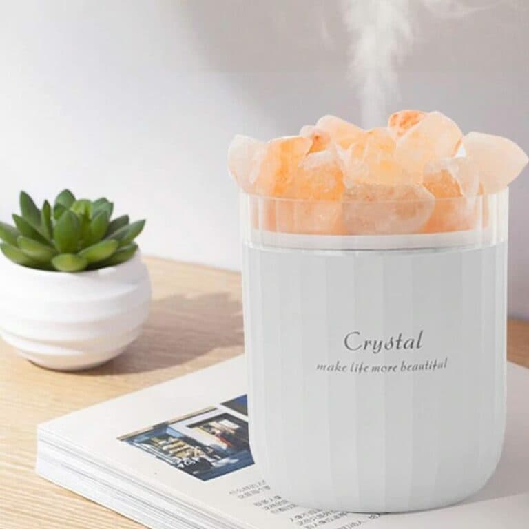 Luftfuktare - Kristall och aromaterapi. GRÖN