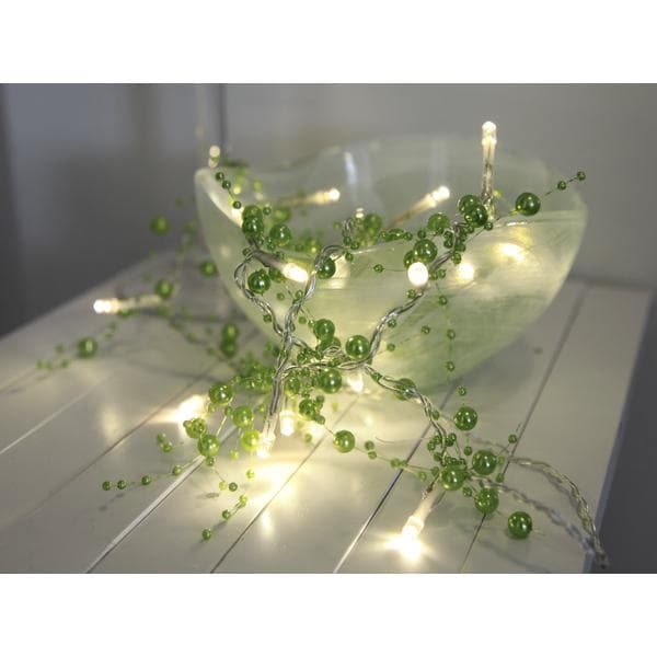 Dekorationsslinga Batteridriven Ljusslinga Pearlz Varmvit 20 ljus 110cm