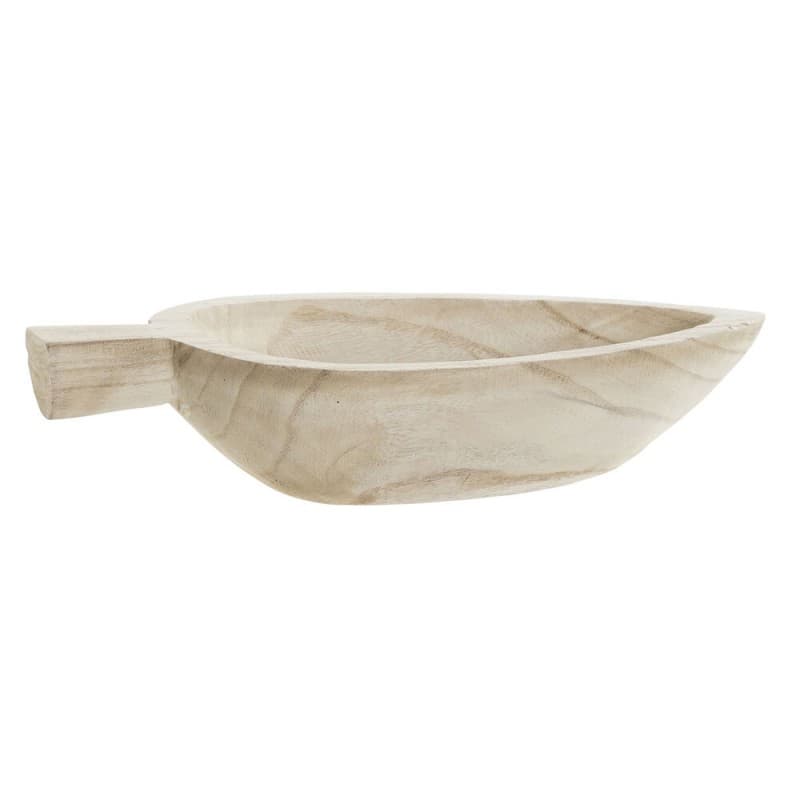 Bordsdekoration DKD Home Decor S3017372 Blad Brun Paulowniaträ Löv av en växt (38.7 x 18.5 x 8 cm) (38 cm) (38 x 18 cm)