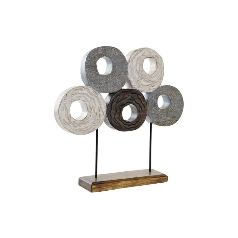 Prydnadsfigur DKD Home Decor Multicolour Järn Cirklar