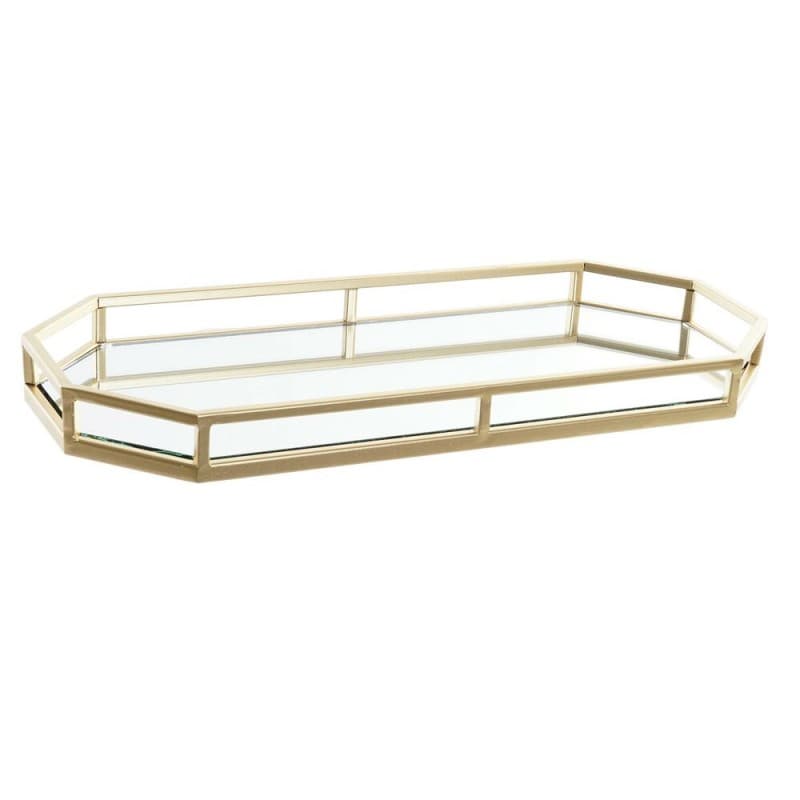Bordsdekoration DKD Home Decor Speglar Gyllene Metall (42 x 18 x 3,5 cm)