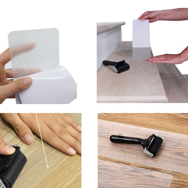 Liukuesteet portaisiin 15-pack 60x10cm läpinäkyvästi