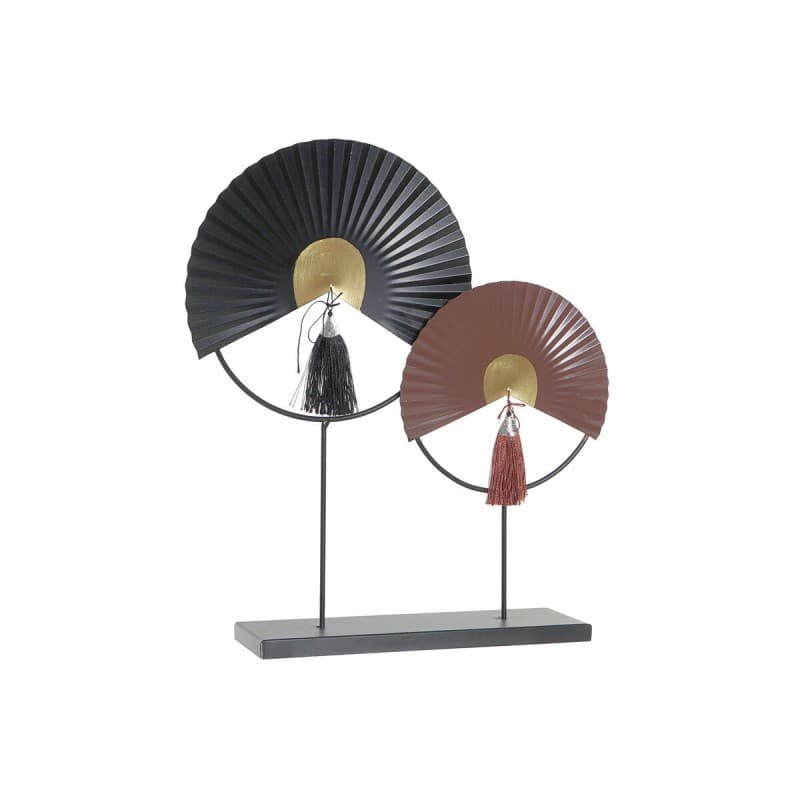 Prydnadsfigur DKD Home Decor Svart Terrakota n Järn Orientalisk (39 x 9 x 43,5 cm)