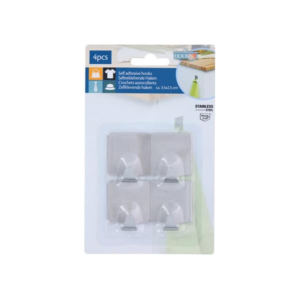 Självhäftande väggkrok 2-pack
