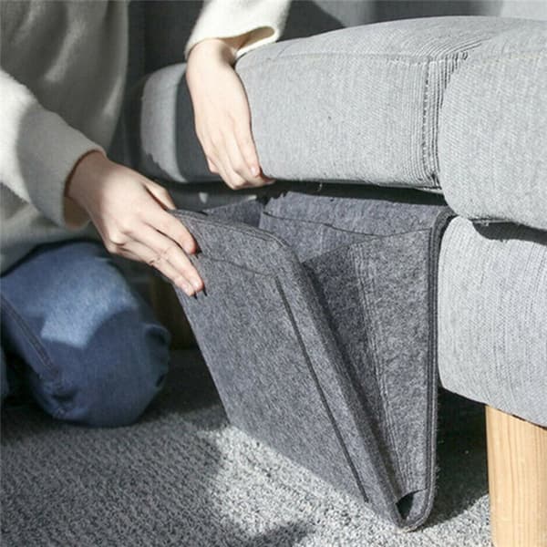 Säilytystasku sänkyyn tai sohvaan