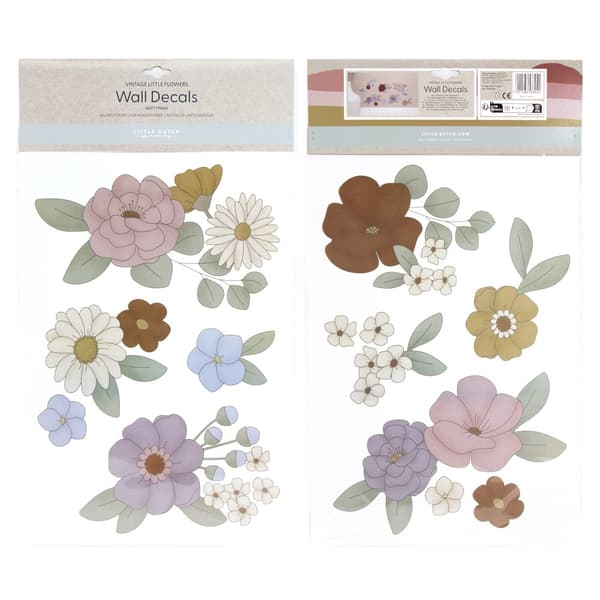 Little Dutch - Luksus Wall Stickers - Vintage Little Flowers - 2x 42x30cm