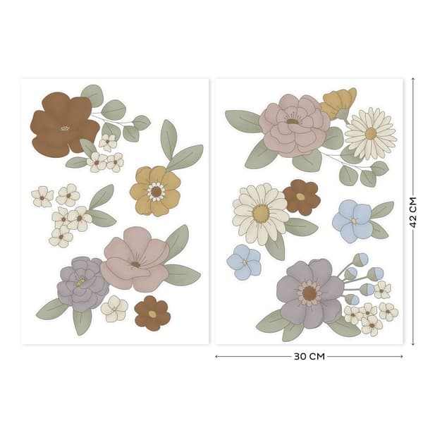 Little Dutch - Luksus Wall Stickers - Vintage Little Flowers - 2x 42x30cm