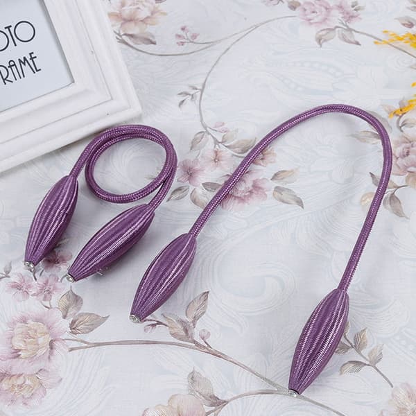 2 kpl muotikoristeita Creative verhojen sideköysi (violetti)