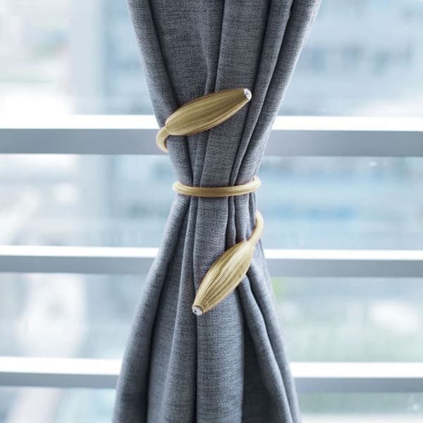 2 PCS Fashion Adornments Creative Curtain Tie Rope(Gold)