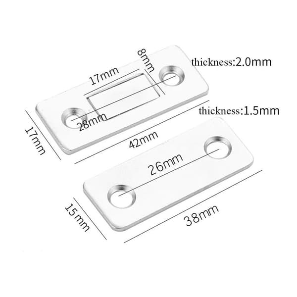 Magnetisk brakett for skap/dører