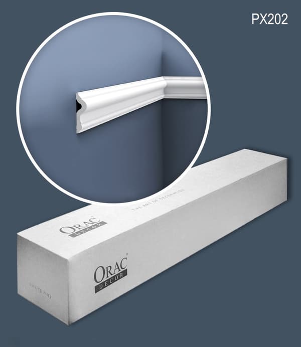 Peitelistat Orac Decor AXXENT PX202-box 1 laatikko kanssa 28 listat 56 m