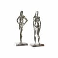 Miniatyrbild 1 av 3: Prydnadsfigur DKD Home Decor 8424001856480 23 x 13 x 62 cm Silvrig (2 antal)