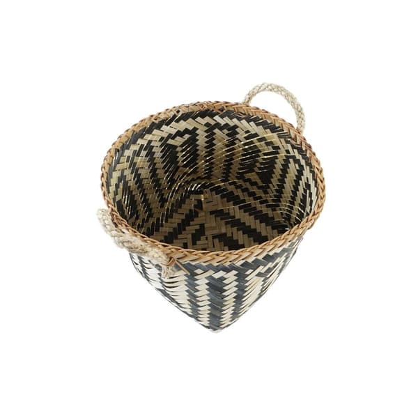 Korg - set DKD Home Decor Svart Naturell Bambu 40 x 38 x 38 cm
