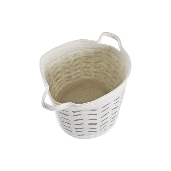 Korg - set DKD Home Decor Grå Bomull (3 Delar) (35 x 35 x 40 cm)