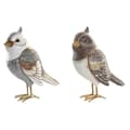 Miniatyrbild 1 av 2: Prydnadsfigur DKD Home Decor Beige Vit Harts Madár Modern (12,5 x 7 x 16 cm) (2 antal)