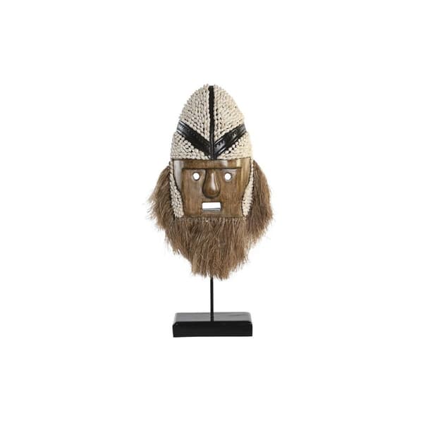 Prydnadsfigur DKD Home Decor Naturell Vit Snäckor Mask (30 x 10 x 60 cm)