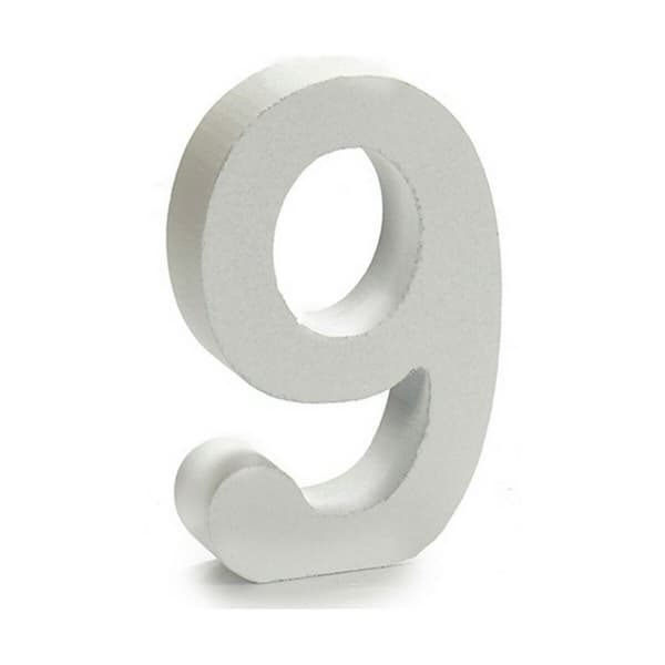 Siffror Pincello 9 Vit 2 x 16 x 14,5 cm (24 antal)