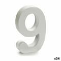 Miniatyrbild 1 av 2: Siffror Pincello 9 Vit 2 x 16 x 14,5 cm (24 antal)