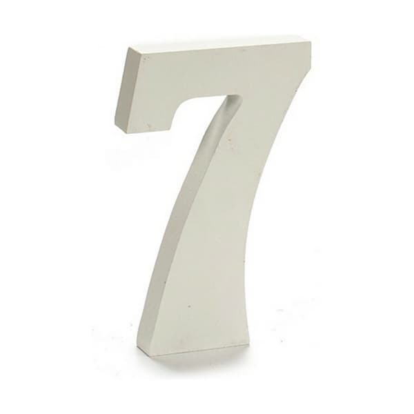 Siffror Pincello 7 Vit 1,8 x 21 x 17 cm (12 antal)