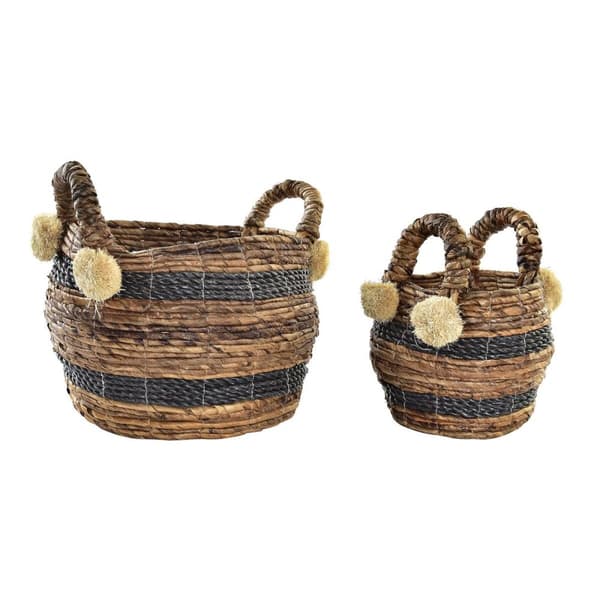 Korisetti DKD Home Decor Siirtomaatyylinen Kuitu (31 x 31 x 33 cm)