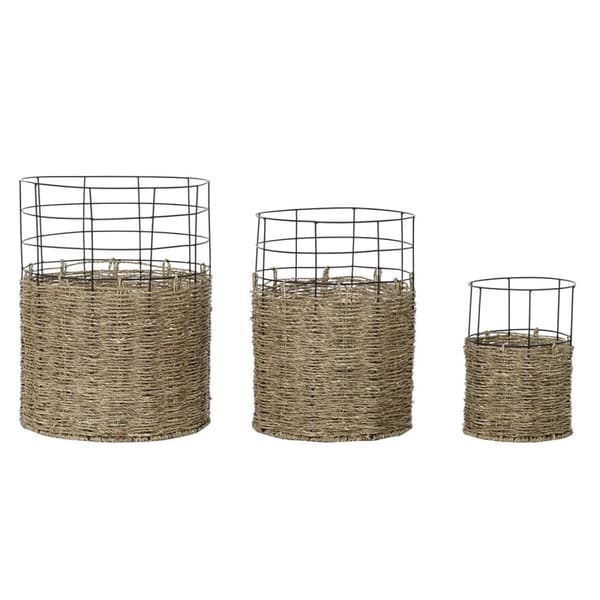 Korisetti DKD Home Decor Metalli Siirtomaatyylinen Juutti (35 x 35 x 45 cm)
