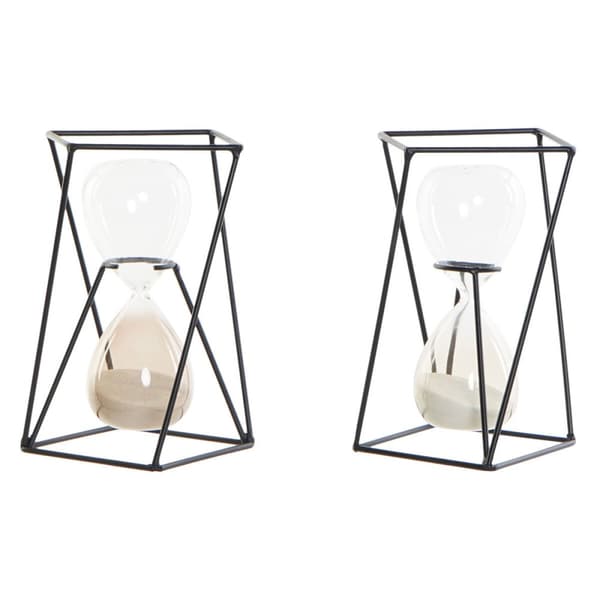 Tiimalasi DKD Home Decor Musta Meripihka Terrakotta 14 x 14 x 19 cm