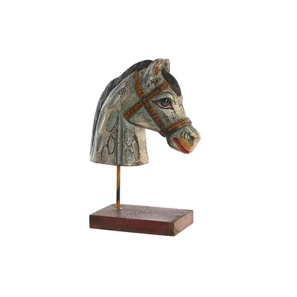 Koristehahmo DKD Home Decor Hevonen Rauta Mangopuu (24 x 12 x 35 cm)