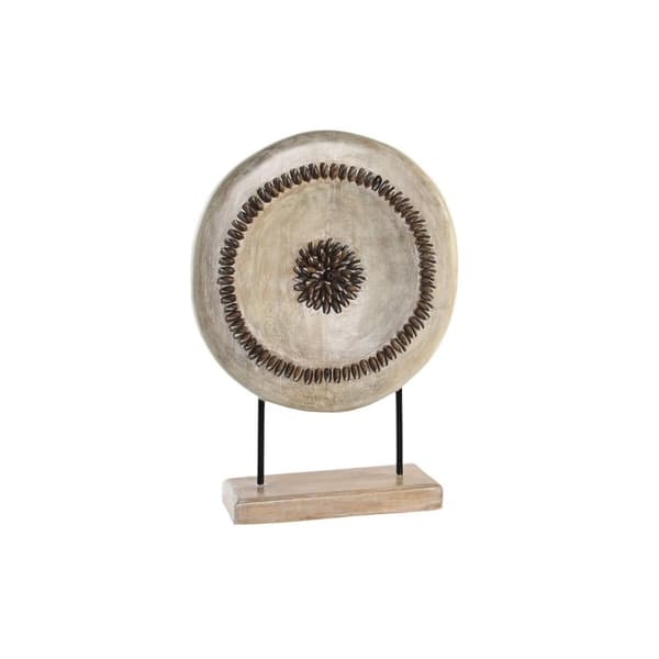 Koristehahmo DKD Home Decor Beige Rauta Ympyrät (39 x 12 x 55 cm)