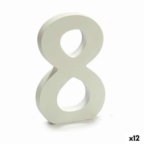Numerot Pincello 8 Valkoinen 1,8 x 21 x 17 cm (12 osaa)