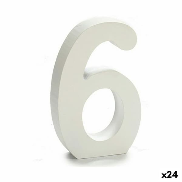 Numerot Pincello 6 Valkoinen 2 x 16 x 14,5 cm (24 osaa)
