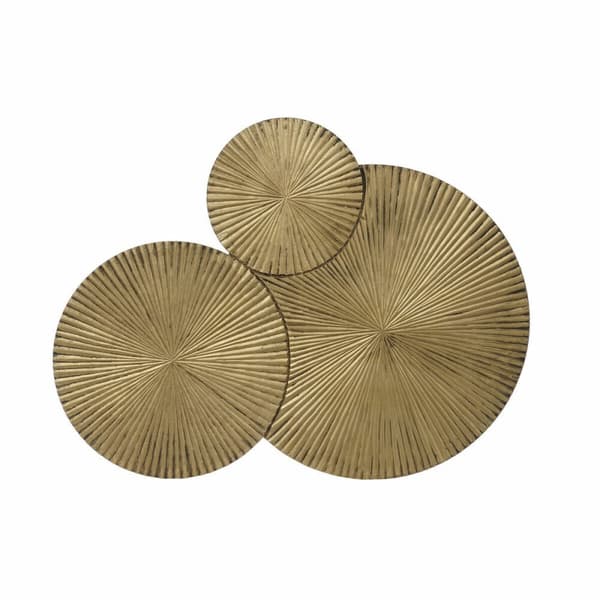 Vægdekoration DKD Home Decor Cirkler Træ MDF (107 x 2 x 81 cm)