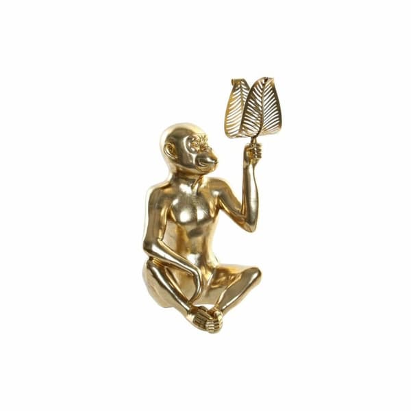 Dekorativ figur DKD Home Decor Gylden Harpiks Abe (27 x 25 x 43.5 cm)