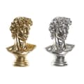 Miniatyrbillede 1 af 3: Dekorativ figur DKD Home Decor 24,5 x 17,5 x 36 cm Sølvfarvet Gylden Buste Neoklassisk (2 enheder)