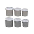 Miniatyrbillede 3 af 4: Kurvesæt DKD Home Decor Polyester 40 x 40 x 49 cm (2 enheder)
