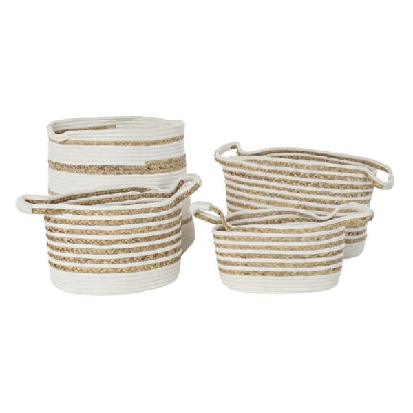 Kurvesæt DKD Home Decor 36 x 36 x 34 cm Boho (4 Dele)