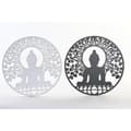 Miniatyrbillede 1 af 3: Vægdekoration DKD Home Decor Metal Buddha Orientalsk (2 enheder) (40 x 1 x 40 cm)