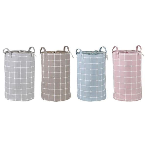 Dekorativ boks DKD Home Decor 35 x 35 x 55 cm Polyester Eva Gummi (4 Dele)