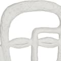 Miniatyrbillede 2 af 2: Dekorativ figur Ansigt Hvid Polyesterharpisk (19,5 x 38 x 10,5 cm)