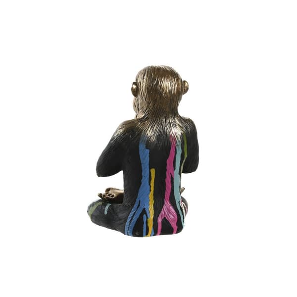 Prydnadsfigur DKD Home Decor Gyllene Harts Multicolour Apa Modern (19 x 12 x 24,5 cm) (3 antal)