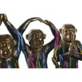 Miniatyrbild 2 av 3: Prydnadsfigur DKD Home Decor Gyllene Harts Multicolour Apa Modern (19 x 12 x 24,5 cm) (3 antal)