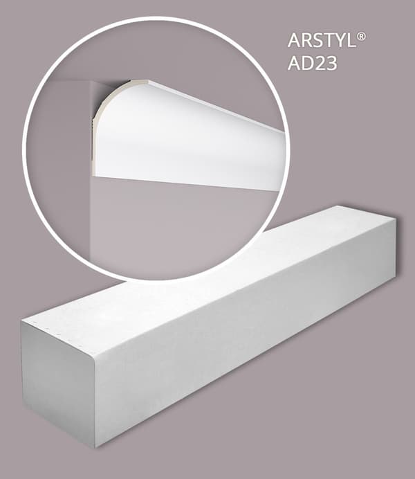 Taklist NMC ARSTYL AD23-box 1 låda innehåller 13 lister 26 m
