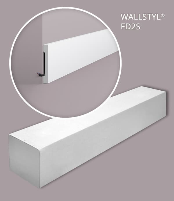 Vægliste NMC WALLSTYL FD2S-box 1 kasse med 13 lister 26 m